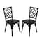 Flash Furniture Brooklyn Commercial Grade Black Solid Wood Stackable Dining Chair with Intricate Back Detail, 2PK 2-ZH-8100-5-BLK-GG - alternate 1